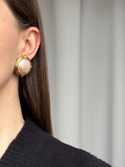 Серьги «жемчужные» Monet