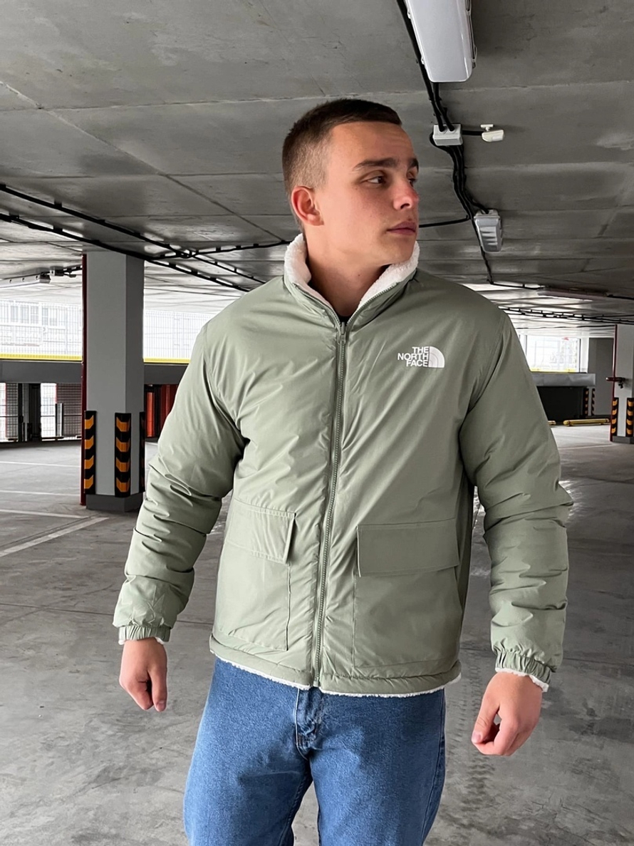 Куртка TNF 2-ух сторон. (карман.бел.)
