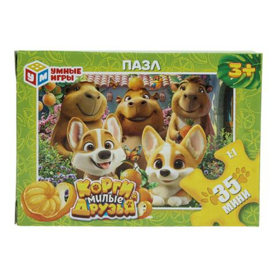 Пазл 35эл. "Корги и Милые друзья" 4630395051064 (Умные игры)