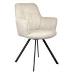 Комплект из 2-х стульев Bradex Home Grant латте шенилл на поворотном механизме