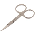 Ножницы маникюрные на блистере «Ultramarine», круглые кольца, широкие, цвет серебро, 9см✦