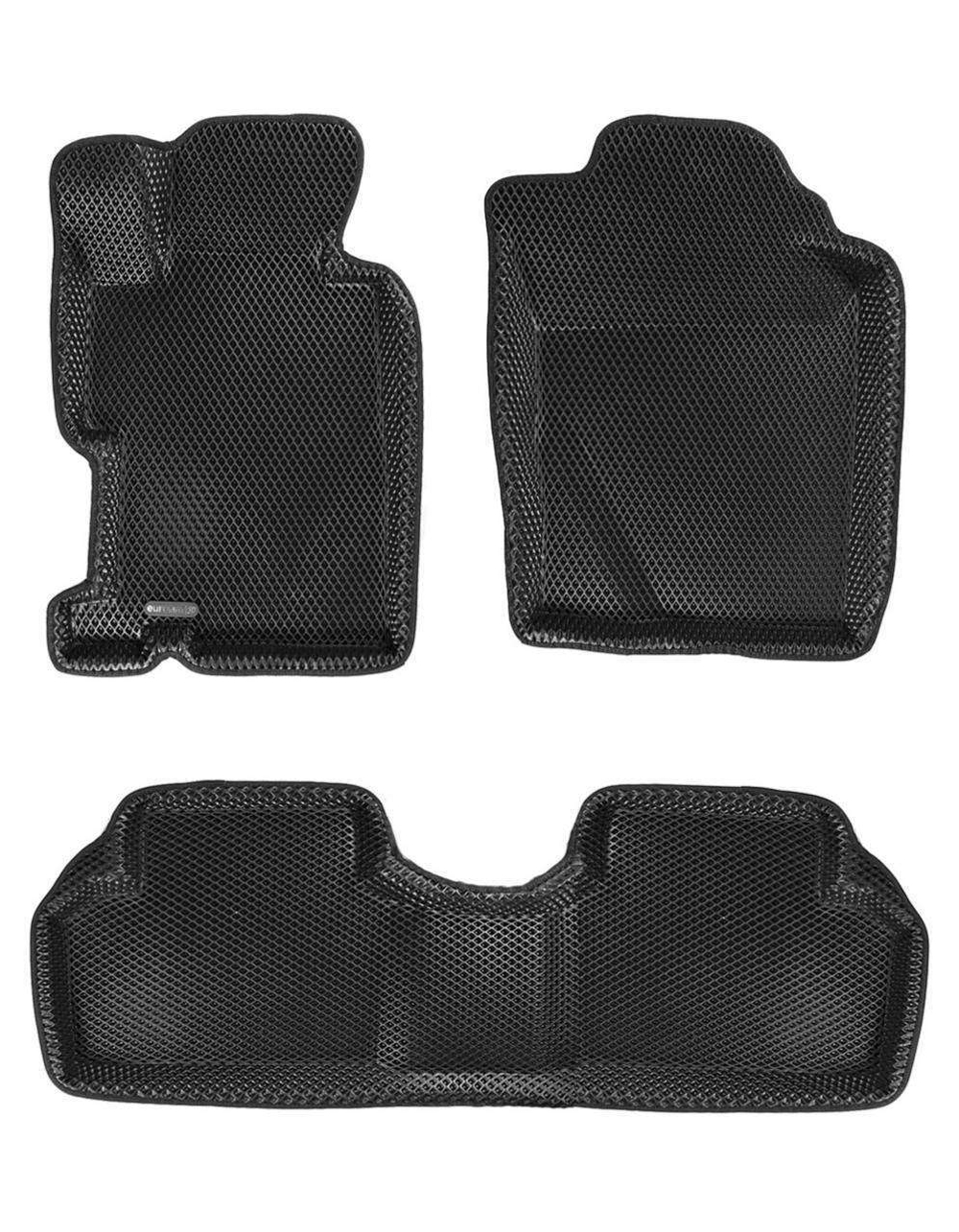 Коврики салона для HONDA Civic SD (2006-2012) Euromat 3D EVA черные Арт EM3DEVA-002602