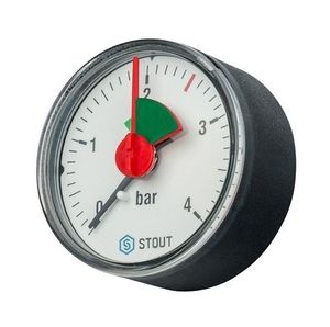 Манометры аксиальные Stout SIM-0007 с указателем предела