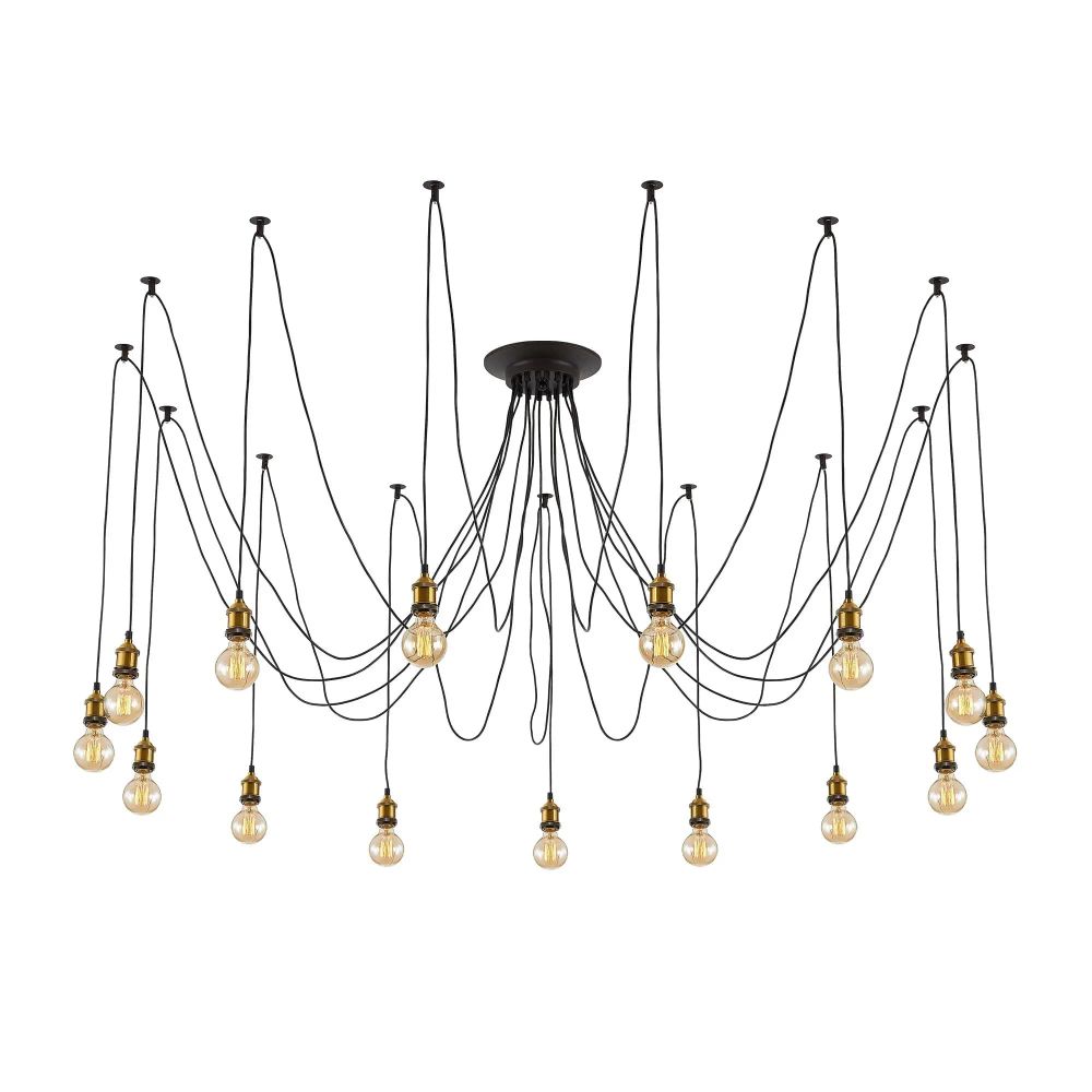 Citilux Эдисон CL451151 Люстра паук Венге Бронза