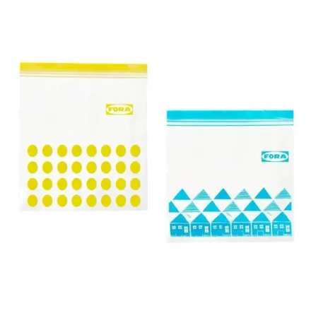 Набор пакетов с замком ZIP LOCK 1л 0.4л