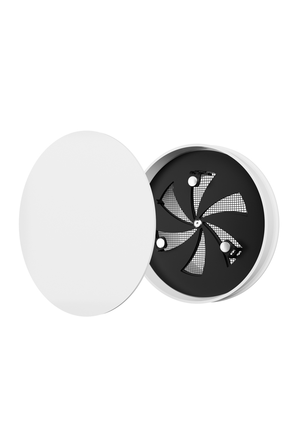 Решетка вентиляционная SH фланец D100 сетка разъемная на магнитах D120 ERA