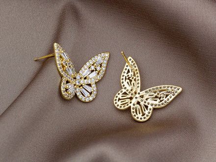 Серьги "Бабочки" small (золото)