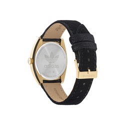 Adidas Originals Wrist Watch Quartz Movement Leather Strap Gold Dial Unisex