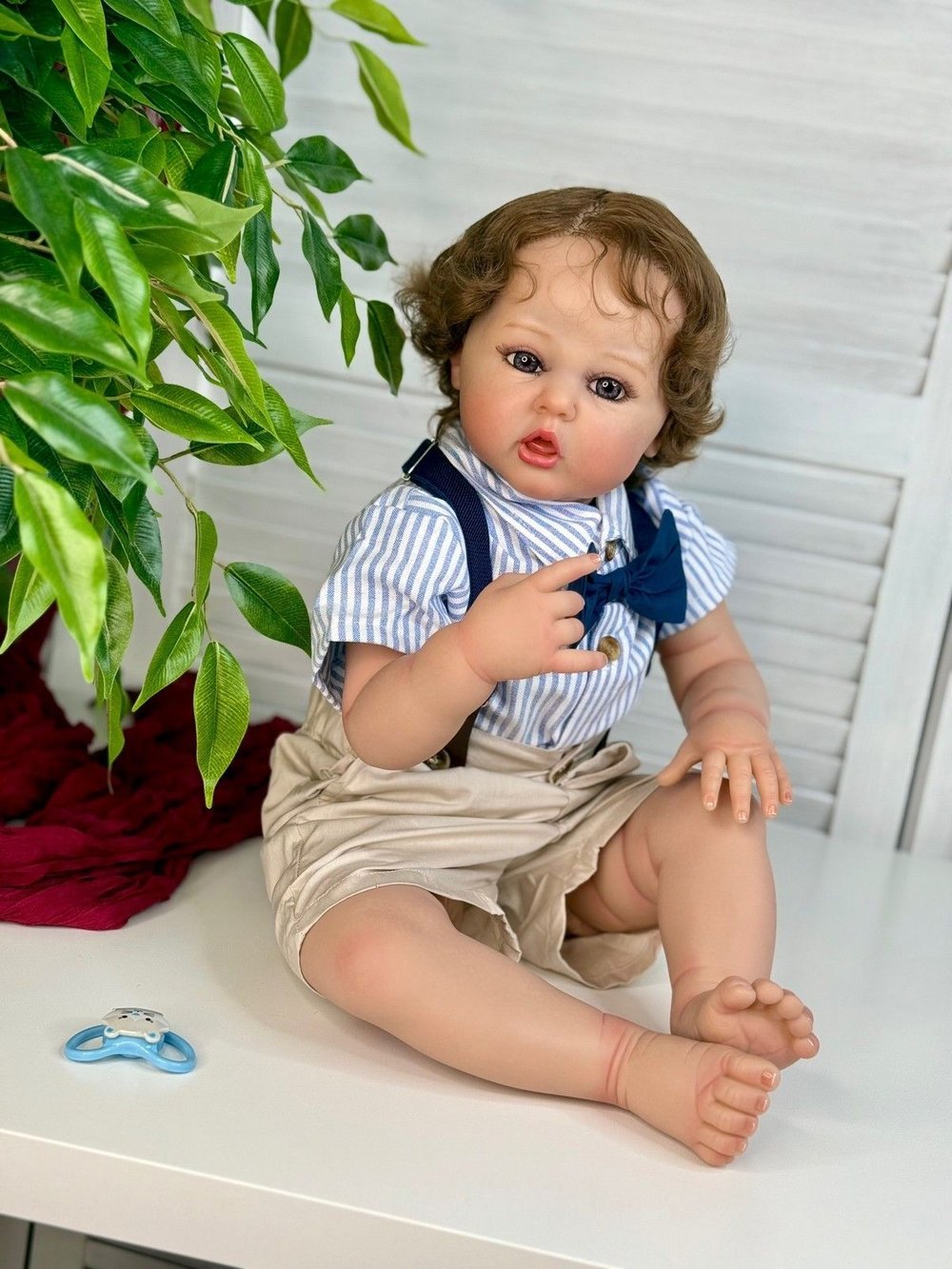 Кукла Реборн мягконабивная 60см в пакете (FA-422)