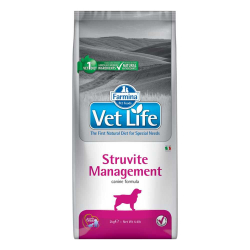 Farmina Vet Life Dog Struvite Management - корм диета для собак при рецидивах мочекаменной болезни струвитного типа