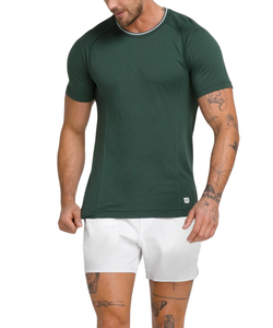 Мужская теннисная футболка Wilson Players Seamless Crew 2.0 - зеленый