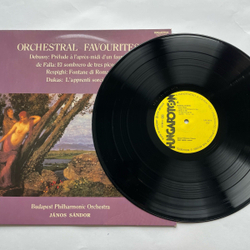 Винтажная виниловая пластинка LP Claude Debussy Дебюсси, Manuel De Falla, Janos Sandor Orchestral Favourites (Венгрия 1979)