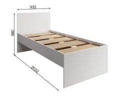 МС Мори Кровать КРМЯ 900.1/1 (МП) Графит