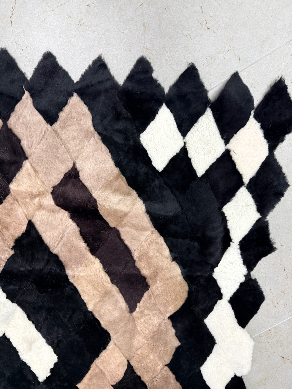 Покрывало меховое ковер из шкуры овчины