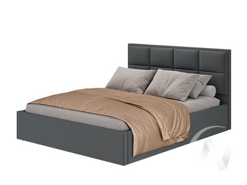 Кровать Линда 1.6 КР-16 с настилом ЛДСП (графит)