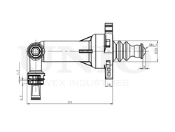 Цилиндр сцепления рабочий UNIO BRC-10504