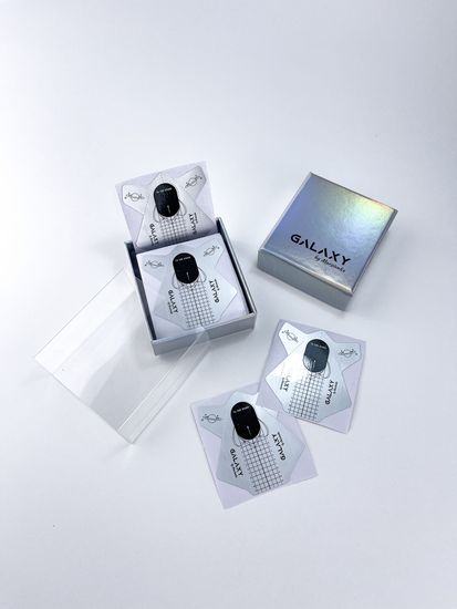 Нижние формы для наращивания ногтей Galaxy, 80 шт в фирменной коробке