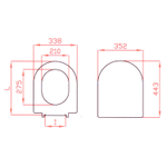 Сиденье для унитаза Санита-люкс с метал. крепл. для Next Luxe