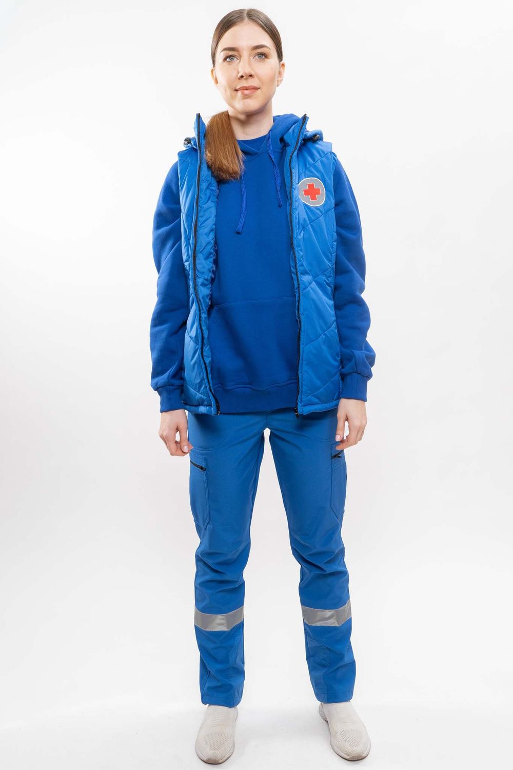 Жилет утепленный с капюшоном Скорая помощь MedicLine