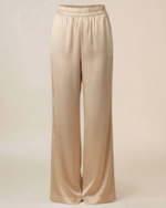 Брюки из шелка в золоте