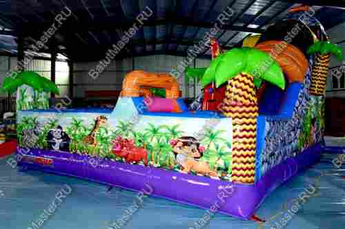 Надувной батут "В гостях у зебры"