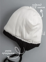 Шапка зимняя вязаная с помпоном для девочки