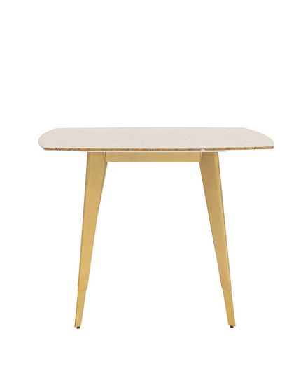 Стол обеденный Ричмонд 100*100 охра стеклянный