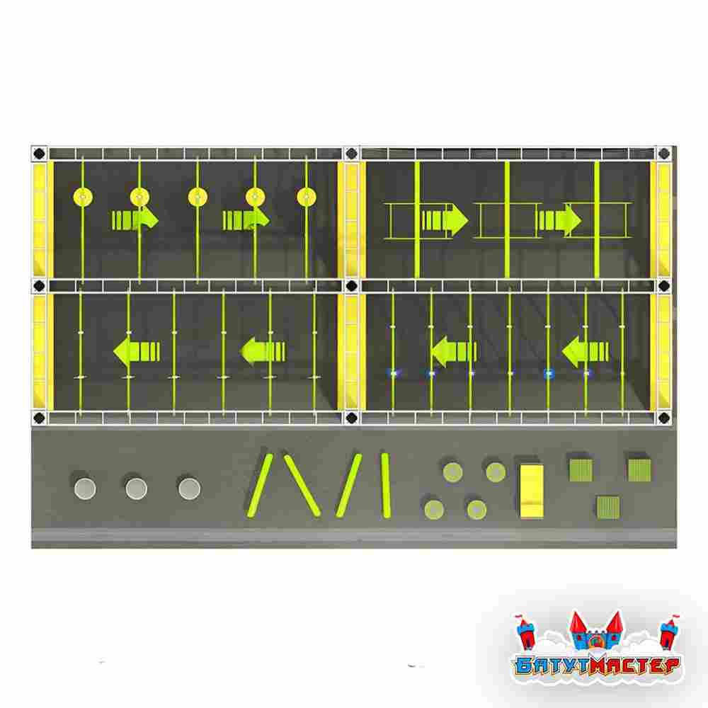 Полоса препятствий ниндзя парк «Путь дракона», 12×6,5×3,5 м