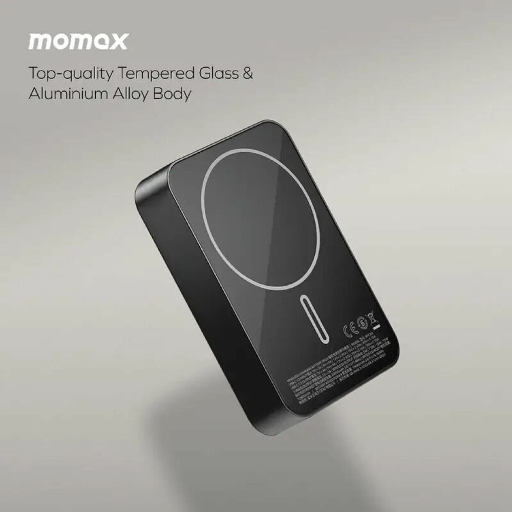 Магнитный беспроводной внешний аккумулятор Momax Q.Mag X2 Gen2 35W 20000mAh - Black