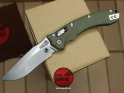 Нож Microtech Amphibian G10 - зеленая рукоять G10, клинок стоунвош RK/458