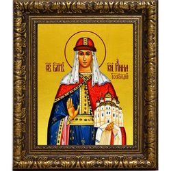 Анна Всеволодовна, преподобная княжна. Икона на холсте.