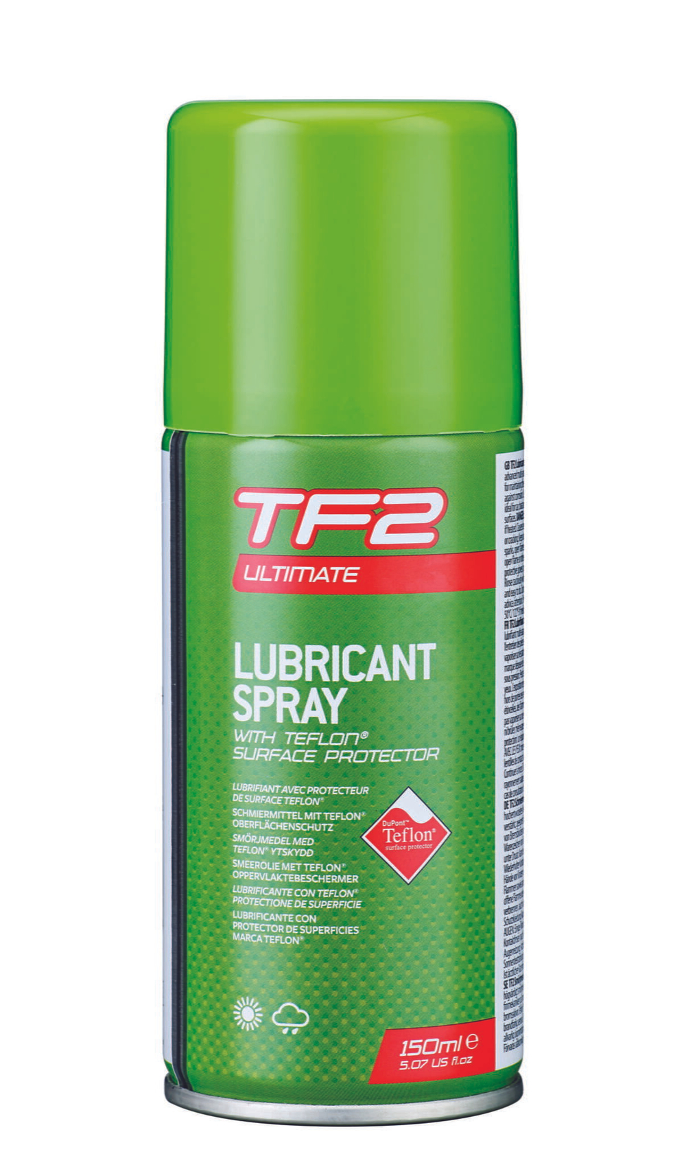Смазка 7-03021 с ТЕФЛОНОМ. TF-2 ULTIMATE SPRAY для цепи/тросов/перекл./систем спрей 150мл (12)