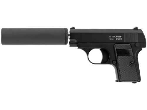 Пистолет пневматический Stalker SA25S Spring (Colt Model 1908) + ПБС, к.6мм (SA-3307125S)