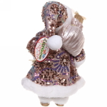 Дед Мороз 30 см в розовой шубе с подарками (без музыки)