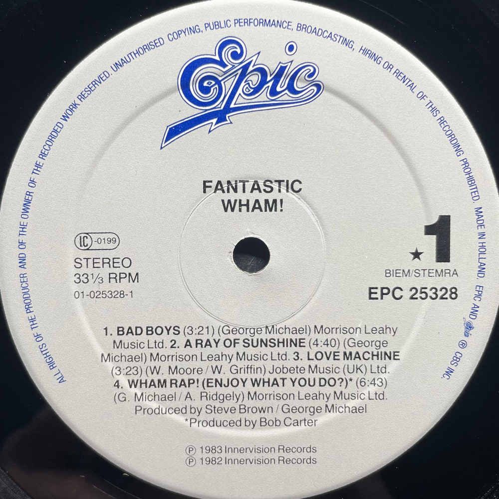 Wham! ‎– Fantastic (Голландия)