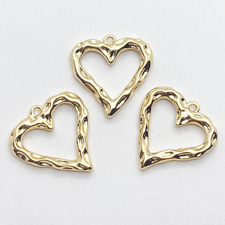 Подвеска Сердце, цвет золото, размер 19*18 мм, цена за 1 шт