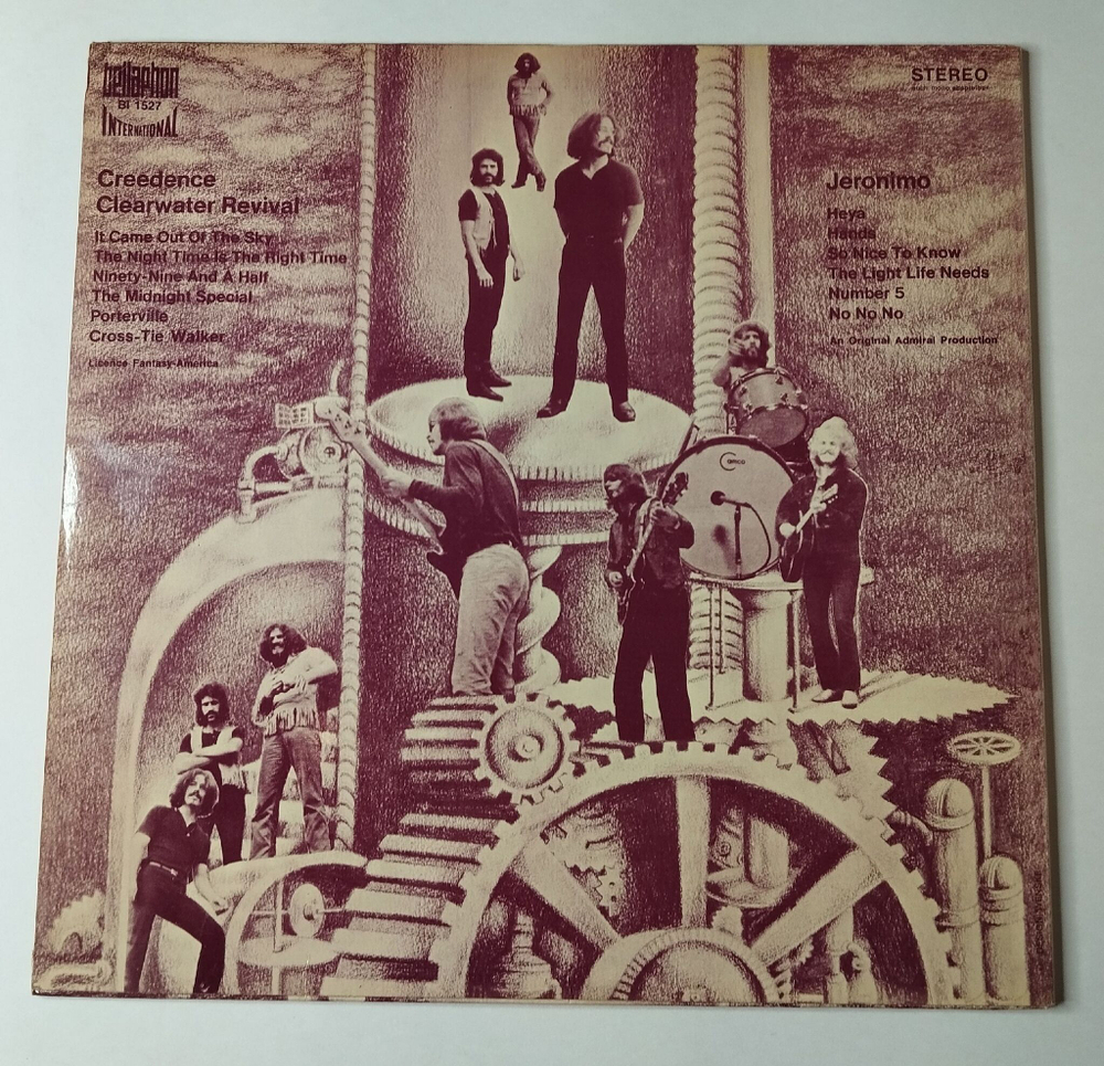 Винтажная виниловая пластинка LP Jeronimo And Creedence Clearwater Revival Spirit Orgaszmus (Germany 1970) (Pink Vinyl)