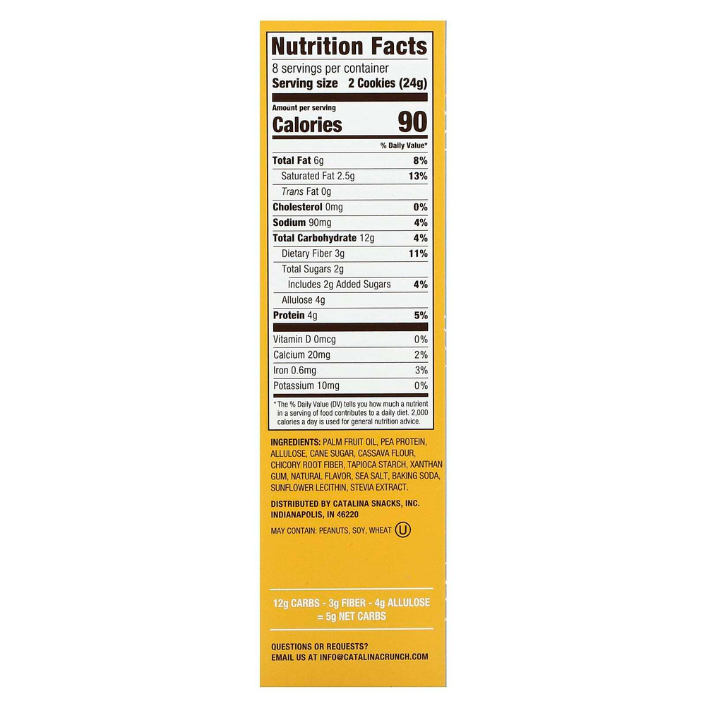 Catalina Crunch, Keto Sandwich Cookies, ванильный крем, 16 штук, 193 г (6,8 унции)