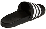 Adidas Adilette thick-soled outer wear one-piece rubber-soled slippers for men and women in the same style black and white