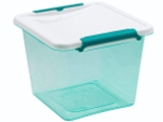 Контейнер для СВЧ 1,5л квадратный "Monacco", мята полупрозрачный