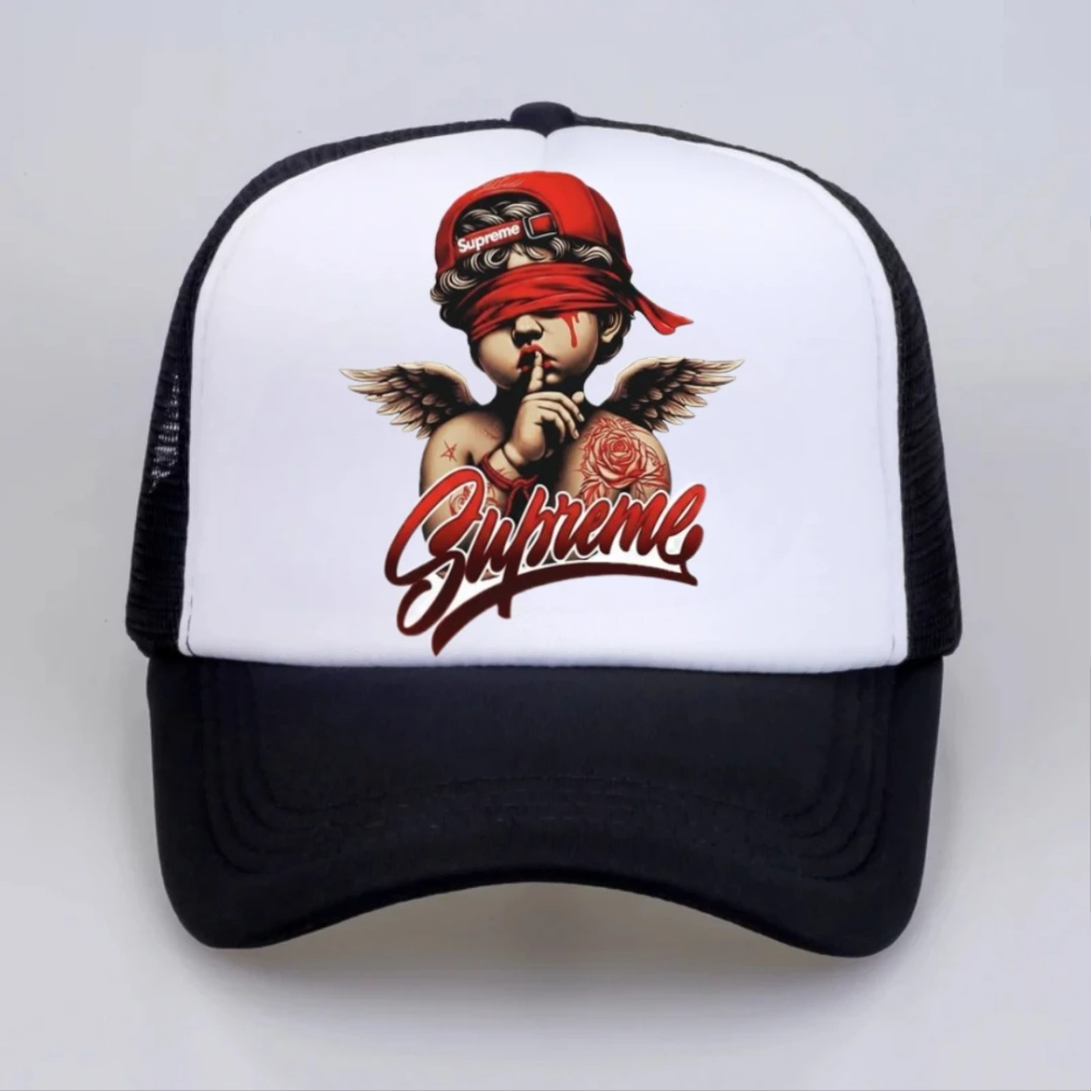 Кепка с принтом "Суприм"