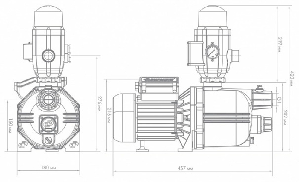 Насос-автомат Джилекс ДЖАМБО 70/50 П-К Комфорт