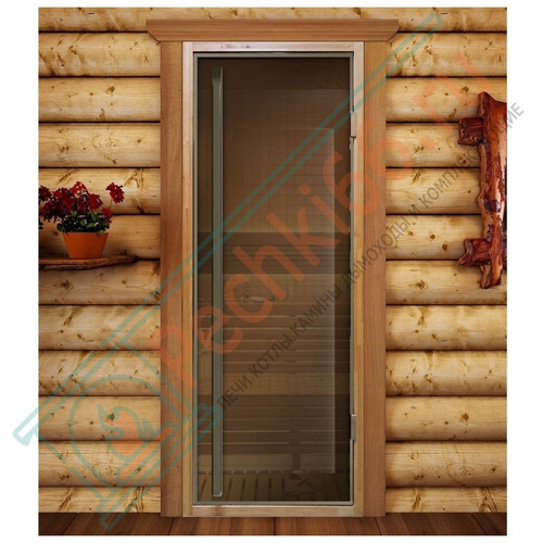 Стеклянная дверь Престиж Flash Royal, бронза прозрачная, 2000х800 (DoorWood) в Кирове