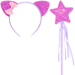 Набор карнавальный «Сказочная кошка» (ободок, палочка), микс