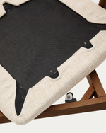 Стул Timons из бежевой синели из массива дуба с отделкой орех FSC Mix Credit