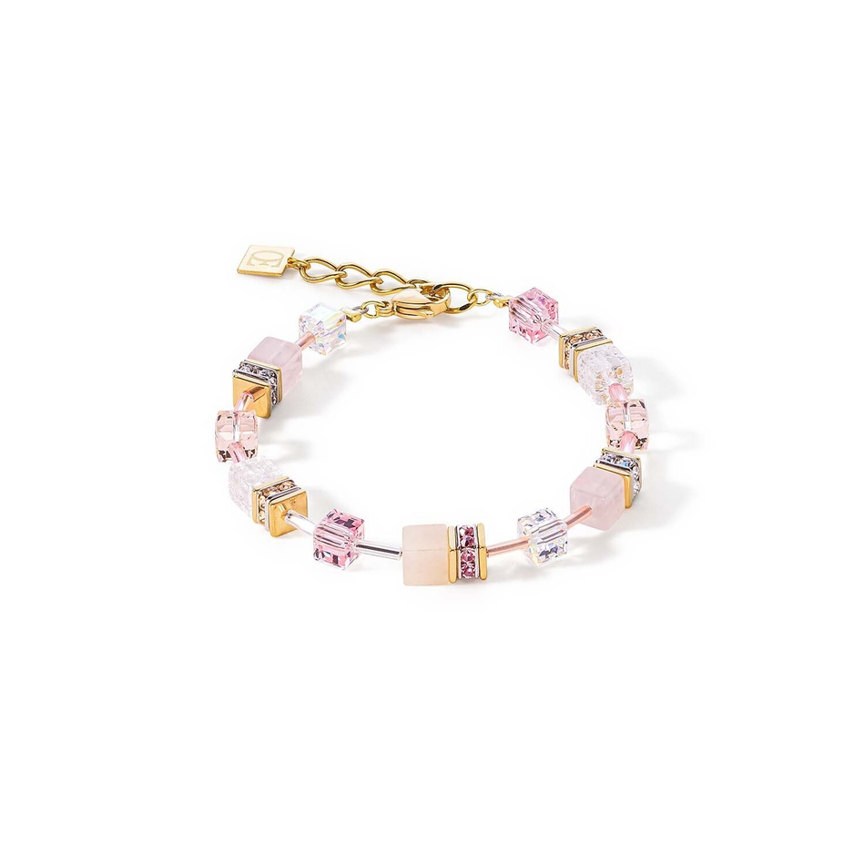 Браслет Coeur de Lion Light Rose 4605/30-1920 цвет розовый, прозрачный