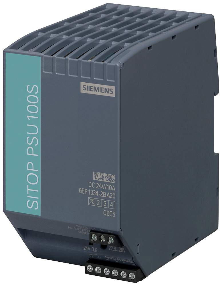 SITOP PSU100s 24 v/10 a, стабилизированный блок питания, SIEMENS 6EP1334-2BA20