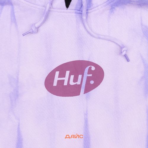 Толстовка мужская HUF Relax Tiedye  артикул:PF00345-VIOLT - купить в магазине Дайс