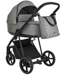 Детская коляска Roan Sol 3 в 1 с автокреслом Tutis Elo Lux EduSky Black RSL/1011 Cloud Grey