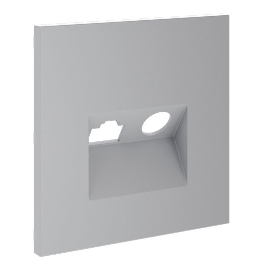 Накладка для розетки TV+RJ45 кат. 6, S70 (серый)